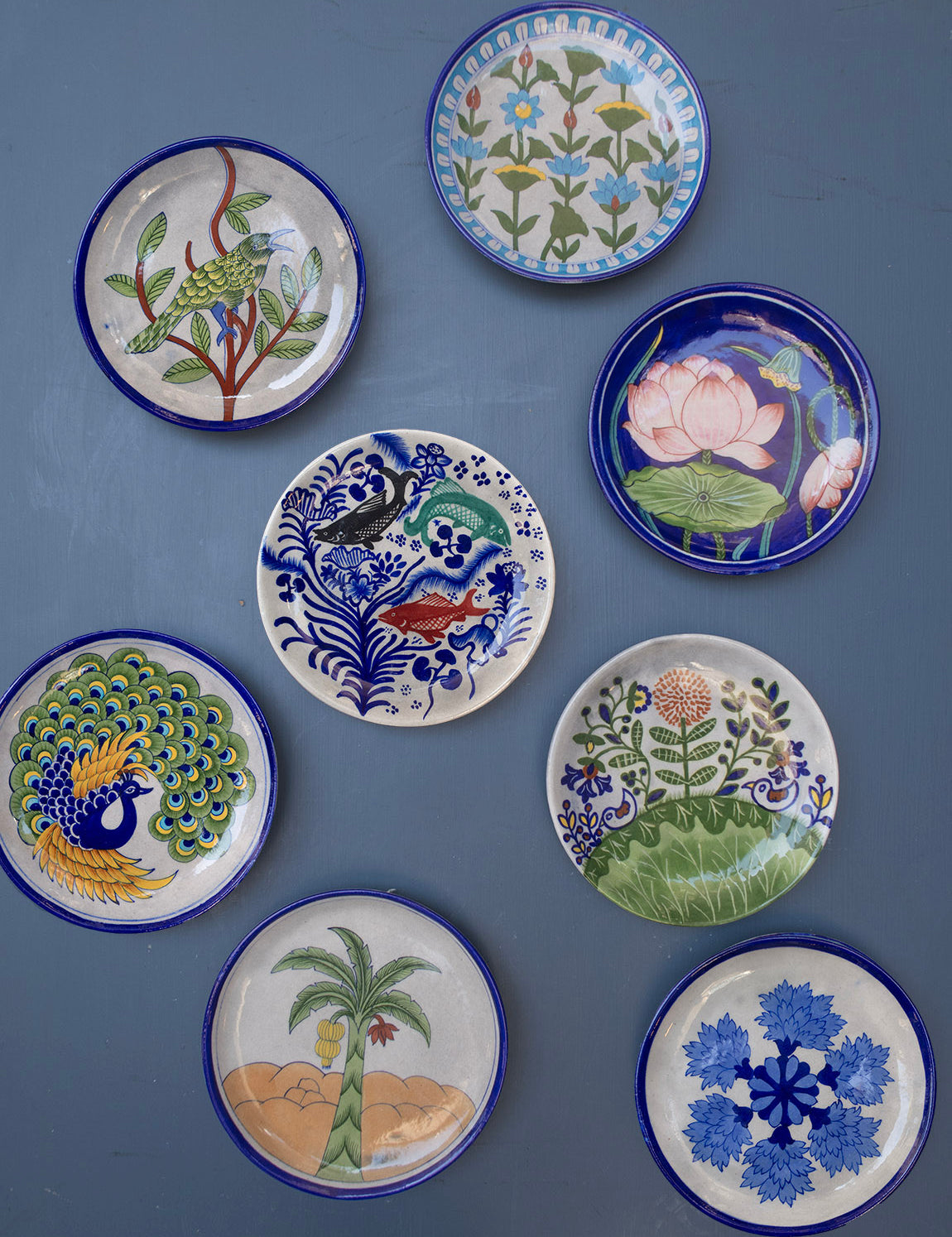Blue Pottery Platter - 24