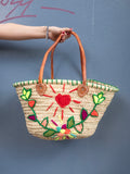 Straw Bag #5 - Flagline Shiny Heart