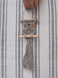 Macrame Owl Grey