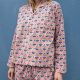 Pyjamas Blockprint - Peach Pink