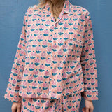 Pyjamas Blockprint - Peach Pink