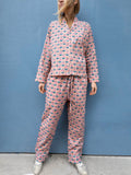 Pyjamas Blockprint - Peach Pink