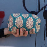 Pouch Blockprint S - Petrol