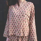Pyjamas Blockprint - Pink Bouquet