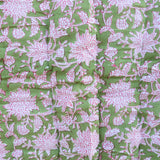 Quilted baby blanket - Pink/Green