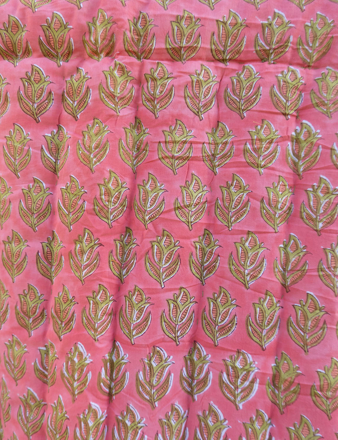 Quilted baby blanket - Pink/Green