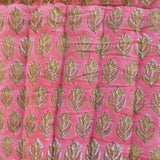 Quilted baby blanket - Pink/Green