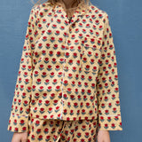 Pyjamas Blockprint - Red Flower