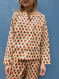 Pyjamas Blockprint - Red Flower