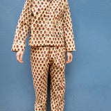 Pyjamas Blockprint - Red Flower