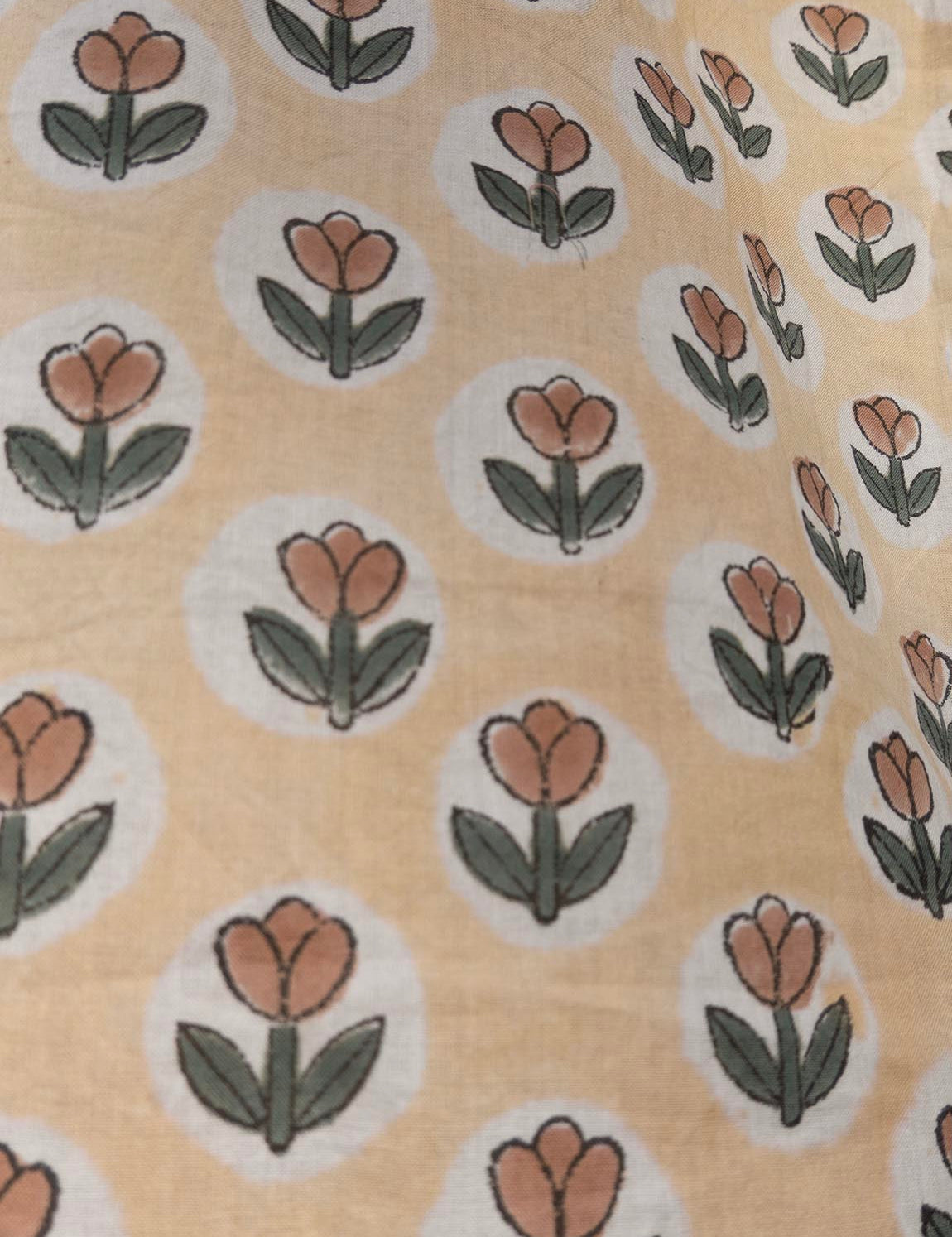 Pajamas Blockprint - Retro Flower