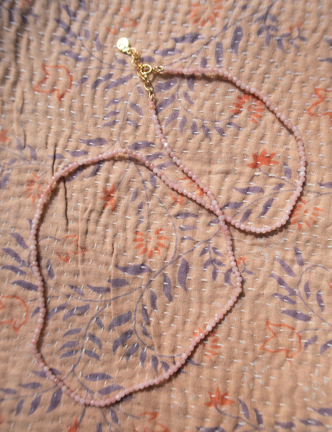 Mineral Necklace - Pink Quartz