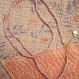 Mineral Necklace - Pink Quartz