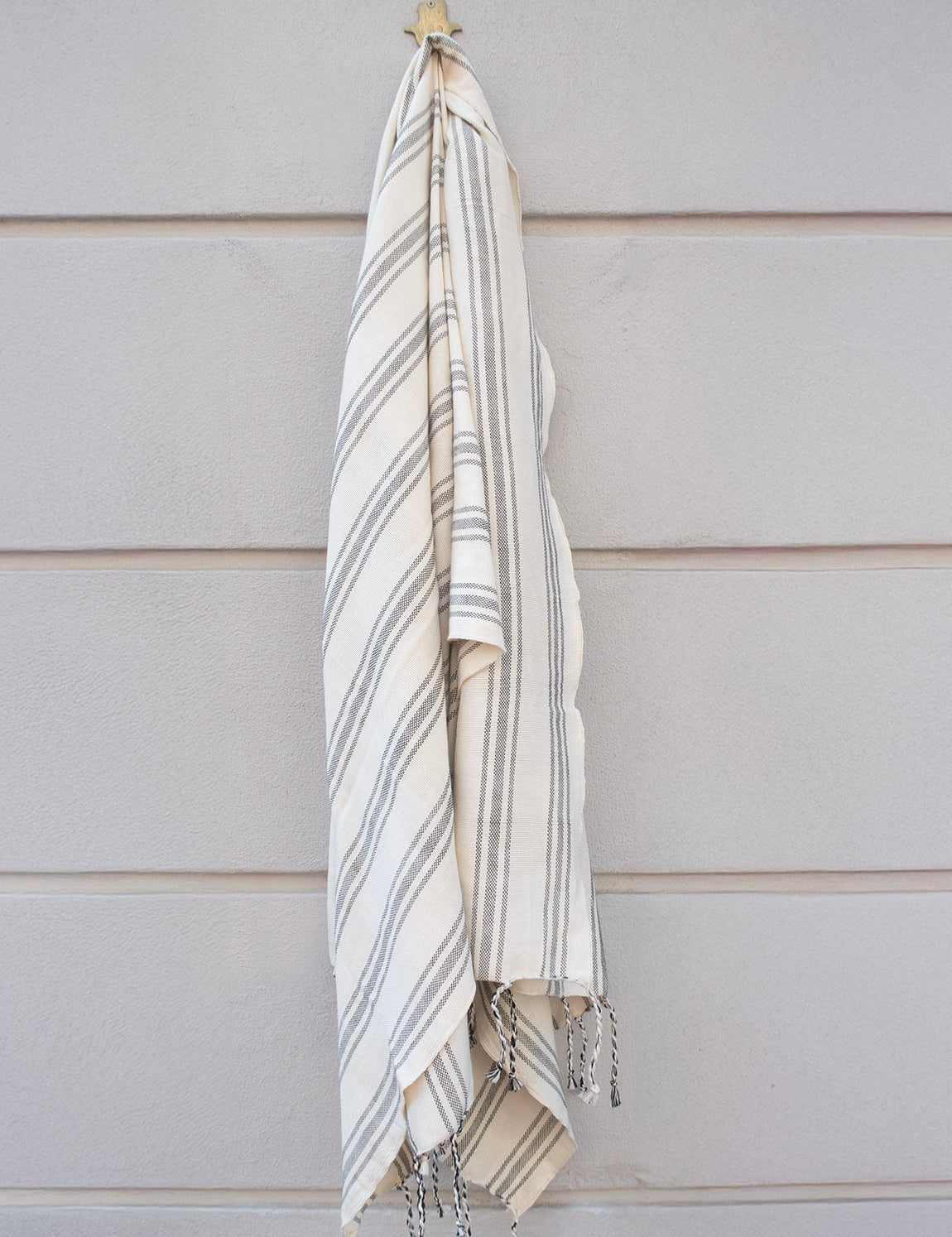 Hammam Towel - Grey Stripe