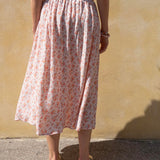 Summer Skirt - 112 Baby Pink with Flowers