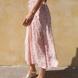 Summer Skirt - 112 Baby Pink with Flowers