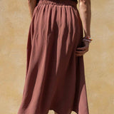 Summer Skirt - 105 Brown with Dots