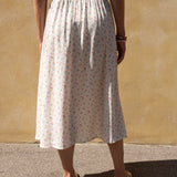 Summer Skirt - 110 White with Flowers