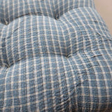 Indian Kantha seat cushion - Checked