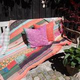 Indian kantha cushion M  - 387