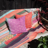 Indian kantha cushion M  - 389