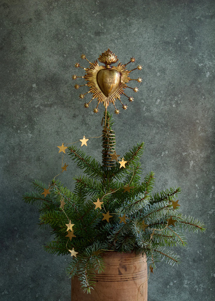Indian Christmas - Tree Topper Heart
