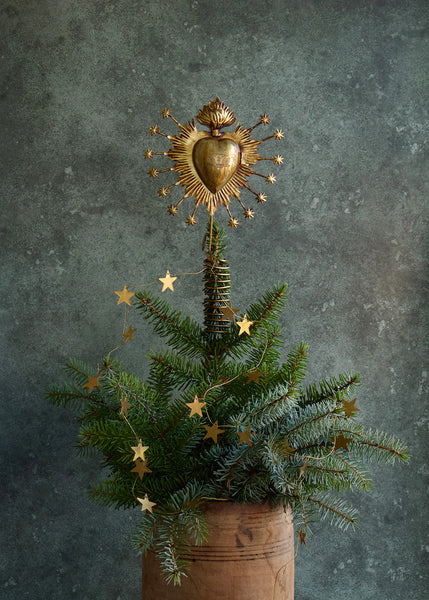 Indian Christmas - Tree Topper Heart