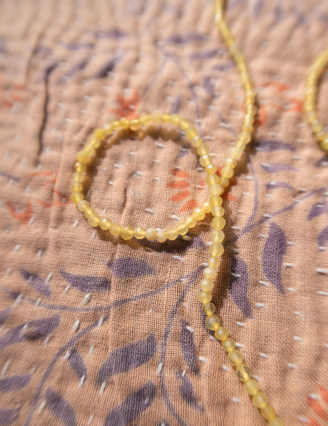Mineral Necklace - Yellow Chalcedony