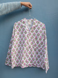 Pyjamas Blockprint Pink Flower