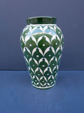 Blue Pottery Vase Green