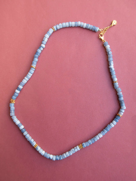 Necklace Nova - Blue Opal (Light Blue)