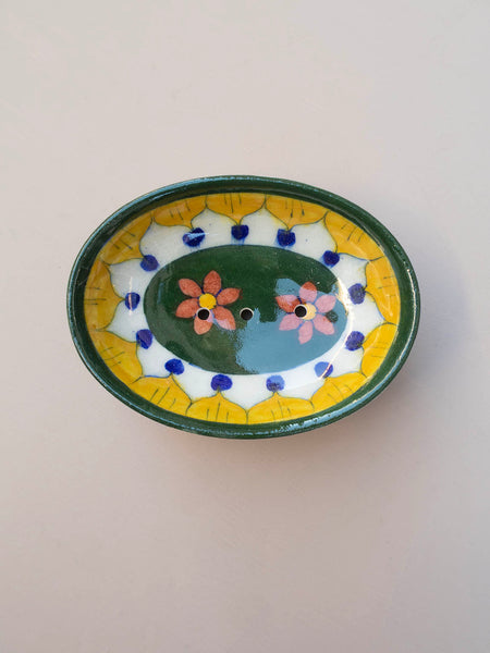 Blue Pottery Soap Dish - 02