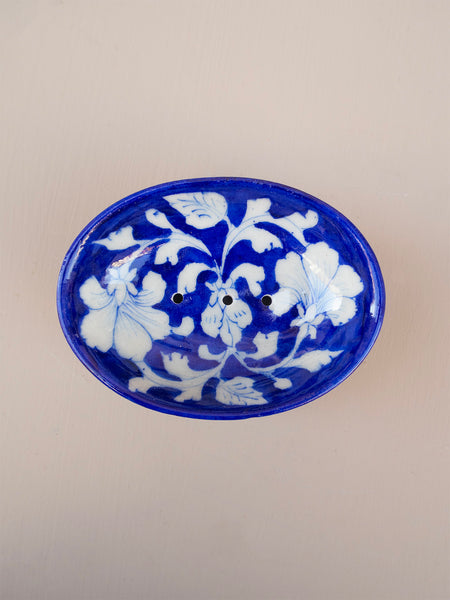 Blue Pottery Soap Dish - 07